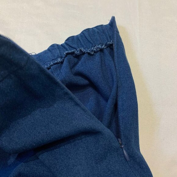 VTG 80s 90s Womens Koret City Blues 3 Piece Shirt Pants Skirt Blue Embroidered - Picture 10 of 13